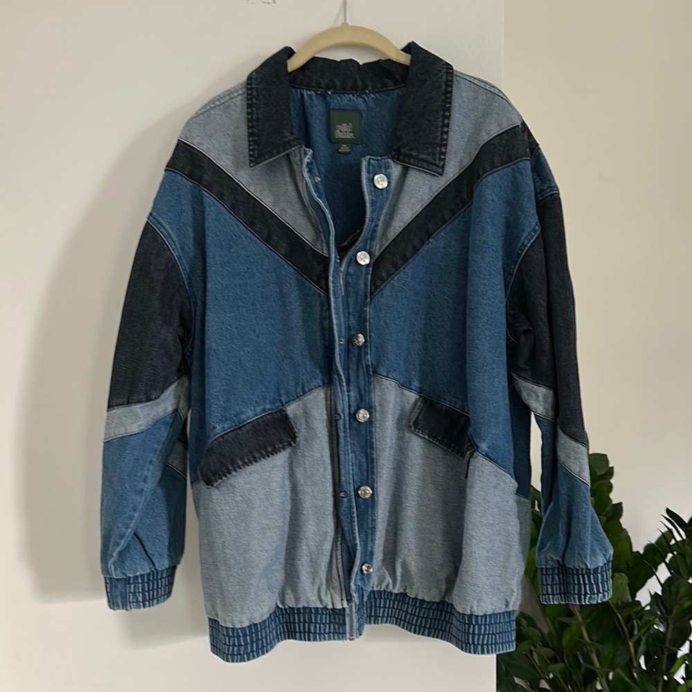 Colorblock Denim Jacket